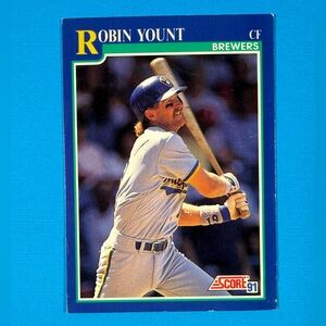 1991 SCORE #525 ROBIN YOUNT MILWAUKEE BREWERS
